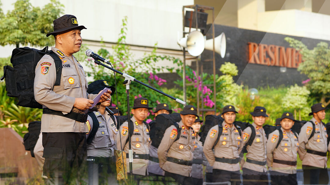 APEL PEMBERANGKATAN LATSITARDA XLV TAHUN 2025 PROVINSI BANTEN DIGELAR DI LAPANGAN RESIMEN TARUNA AKPOL