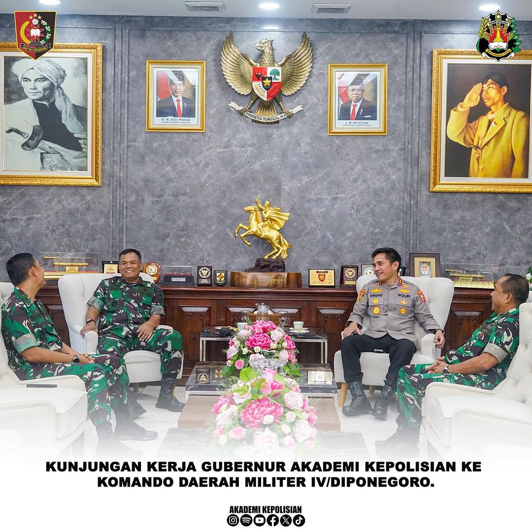 KUNJUNGAN KERJA GUBERNUR AKADEMI KEPOLISIAN KE KOMANDO DAERAH MILITER ...